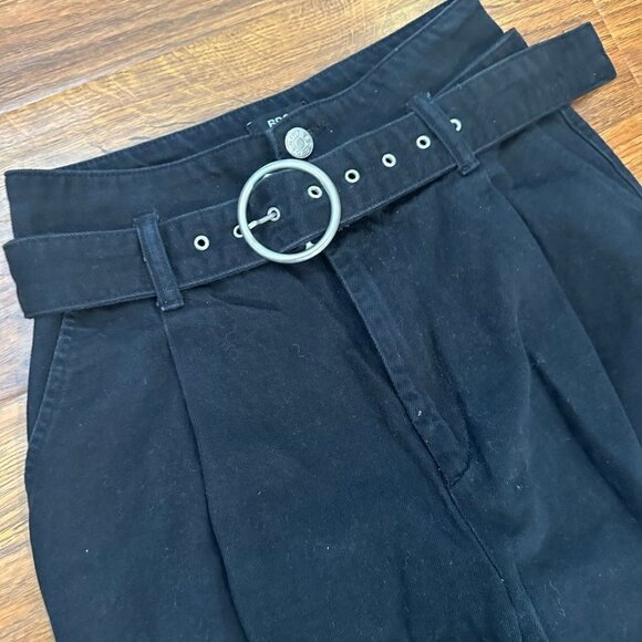 UO Urban Outfitters BDG Belted Black Culottes - Picture 7 of 10